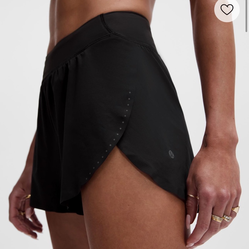 lululemon athletica Fast and Free Black Athletic Shorts